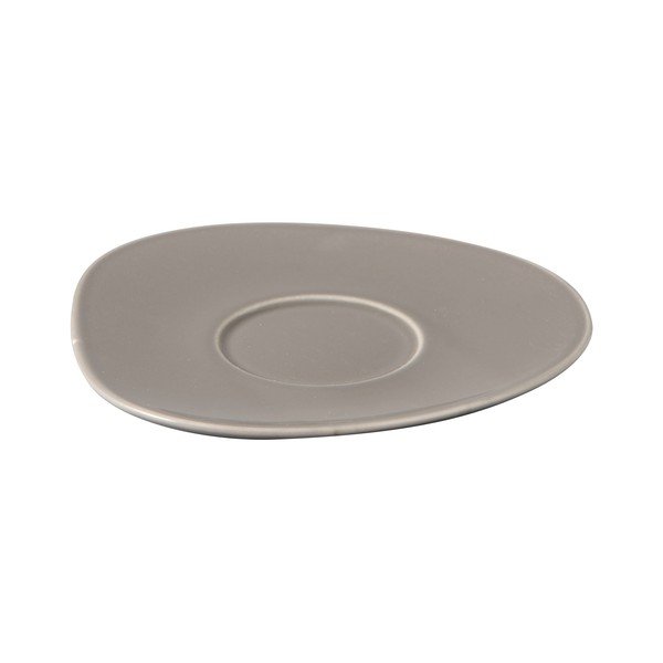Szary porcelanowy spodek Villeroy & Boch Like Organic, 17,5 cm-image-1