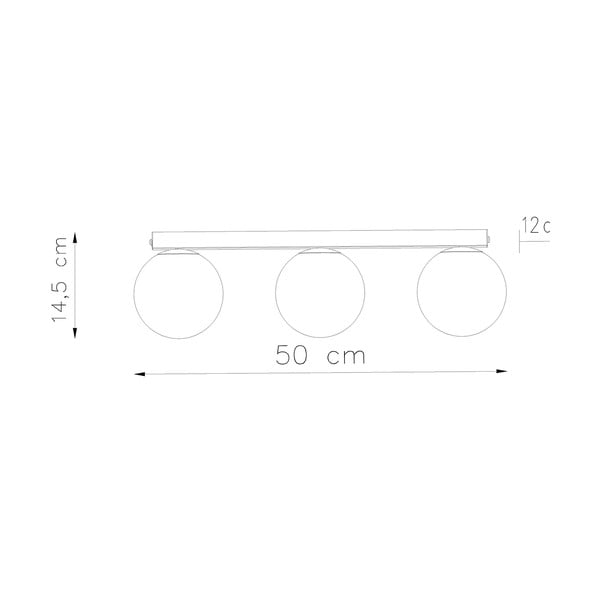 Biała lampa sufitowa ze szklanym kloszem ø 12 cm Umerta – Sollux-image-4