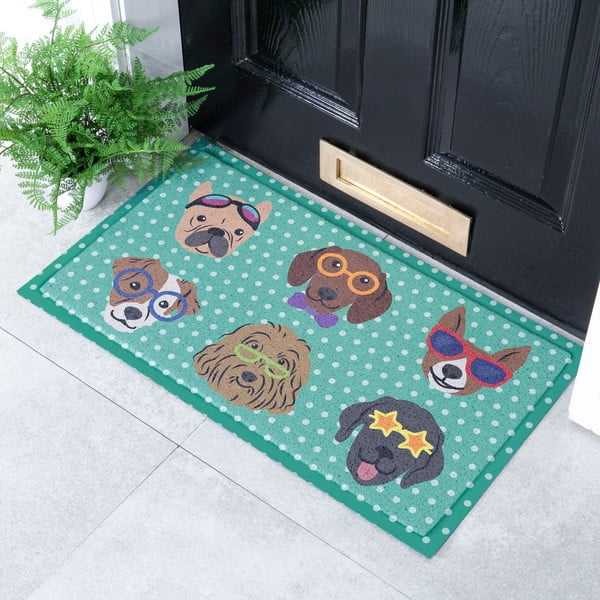 Wycieraczka 40x70 cm Dogs on Polka Dots – Artsy Doormats-image-1