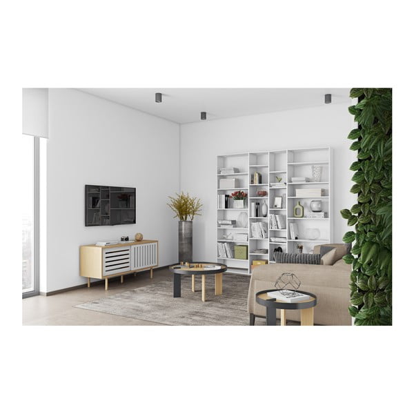 Biały regał 214x224 cm Valsa – TemaHome-image-3