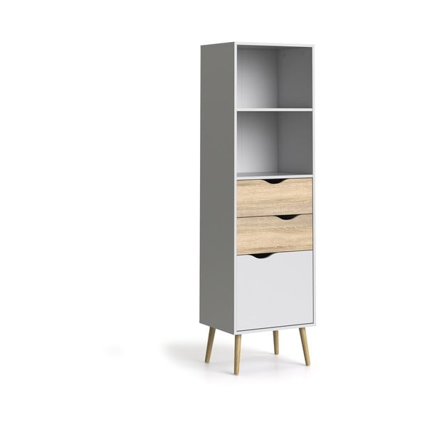 Biały regał Tvilum Oslo, 50 x 171 cm-image-2