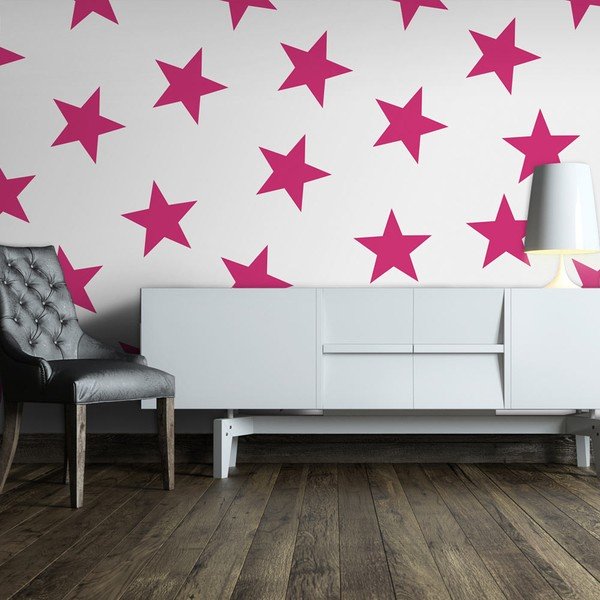 Tapeta wielkoformatowa Artgeist Pink Star, 400x280 cm-image-1