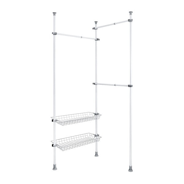 Biały metalowy teleskopowy stojak na ubrania Herkules – Wenko-image-4