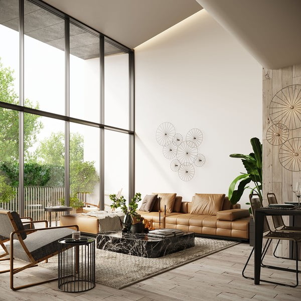 Czarna lampa sufitowa ø 30 cm Soho – Sollux-image-2