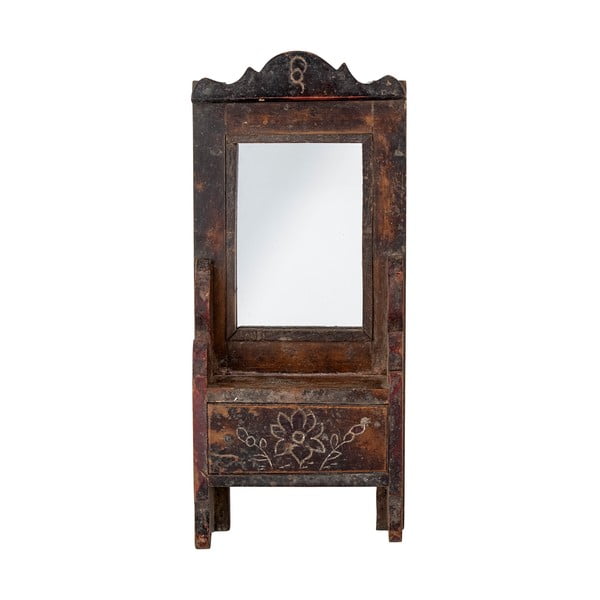 Lustro z drewnianą ramą ścienne 17,5x43 cm Sehar – Bloomingville-image-3