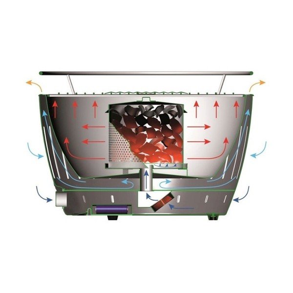 Grill na węgiel drzewny/przenośny ø 35 cm Classic – LotusGrill-image-2