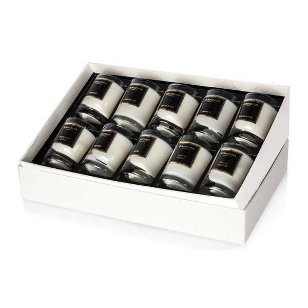 Zestaw 10 małych świeczek zapachowych Bahoma Collection