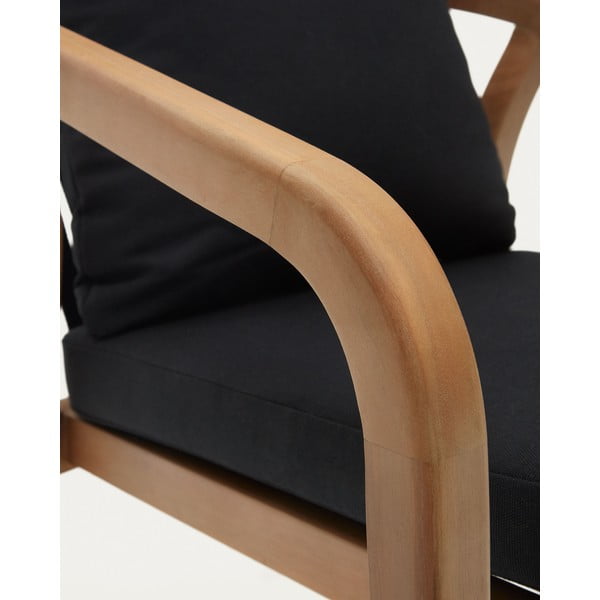 Czarno-naturalne krzesła zestaw 4 szt. Malaret – Kave Home-image-4