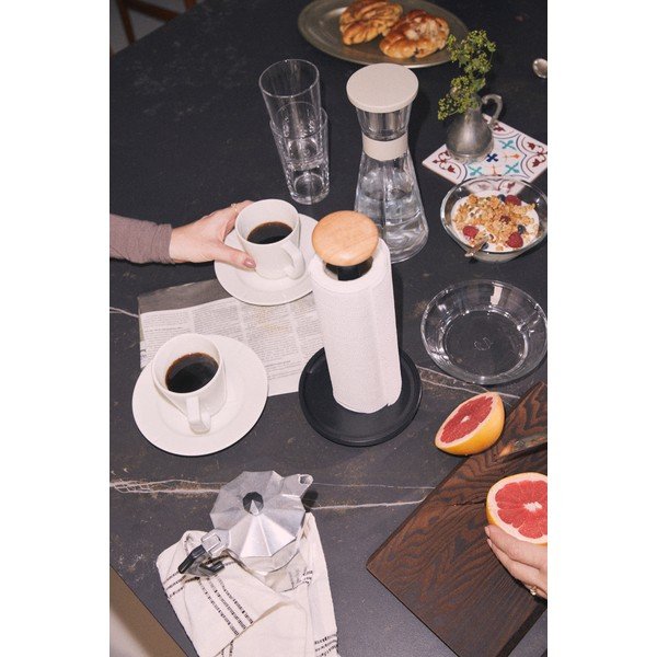 Czarny stojak na ręczniki papierowe ø 15 cm Paper Pal – Rosendahl-image-3