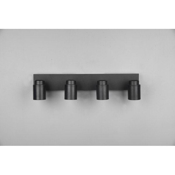 Metalowa lampa punktowa w kolorze matowej czerni 19x52 cm Angelo – Trio-image-2