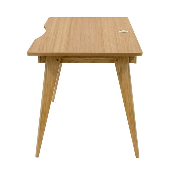 Biurko w dekorze dębu 70x140 cm Nice – Woodman-image-4