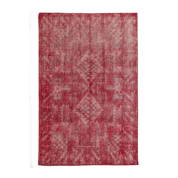 Czerwony dywan wełniany ręcznie wiązany Linie Design Sentimental, 200x300 cm