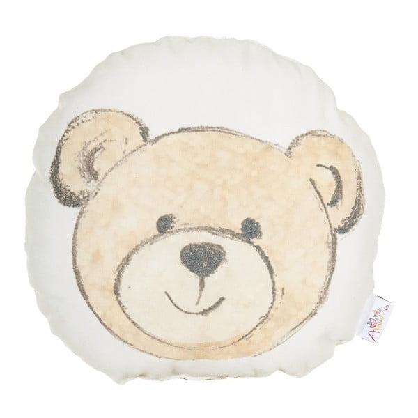 Poduszka dziecięca z domieszką bawełny Mike & Co. NEW YORK Pillow Toy Bearie, 23x23 cm