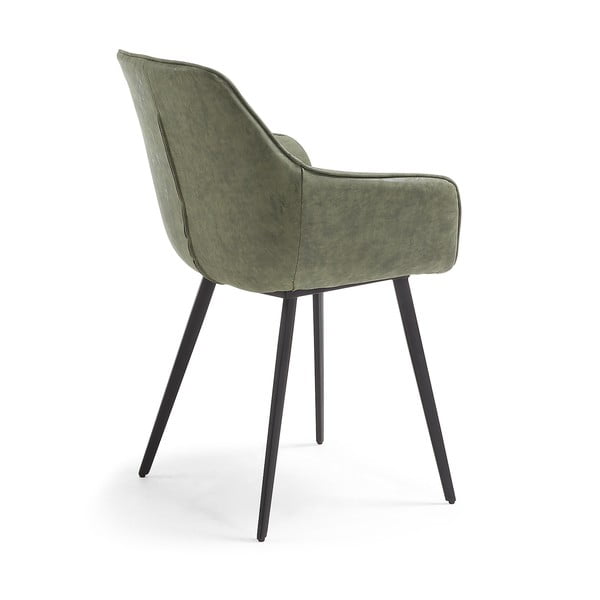 Krzesła z imitacji skóry w kolorze khaki zestaw 2 szt. Amira – Kave Home-image-3