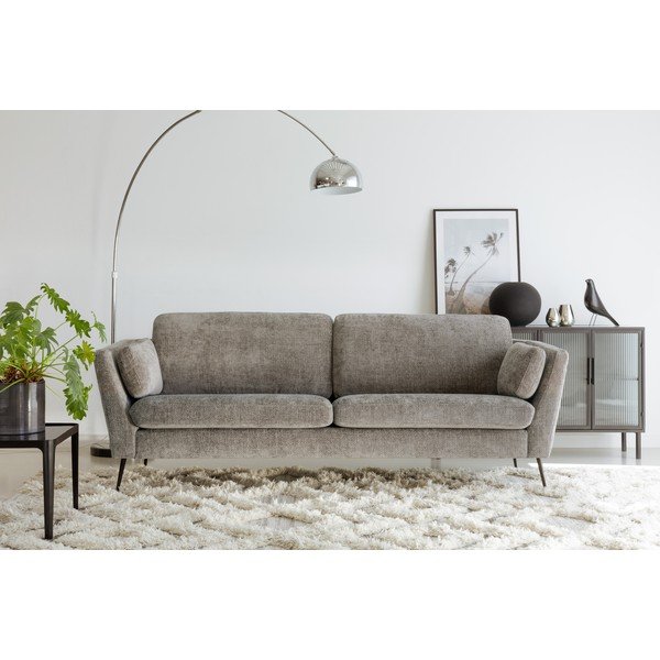Szara aksamitna sofa 220 cm Mynta – Sits-image-1
