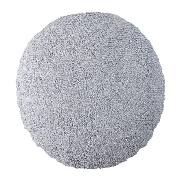 Jasnoniebieska poduszka bawełniana wykonana ręcznie Lorena Canals Big Dot, średnica 50 cm