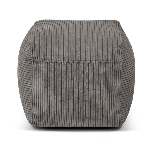 Ciemnoszary sztruksowy worek do siedzenia Plus 50 Lounge – SLOWDOWN-image-4