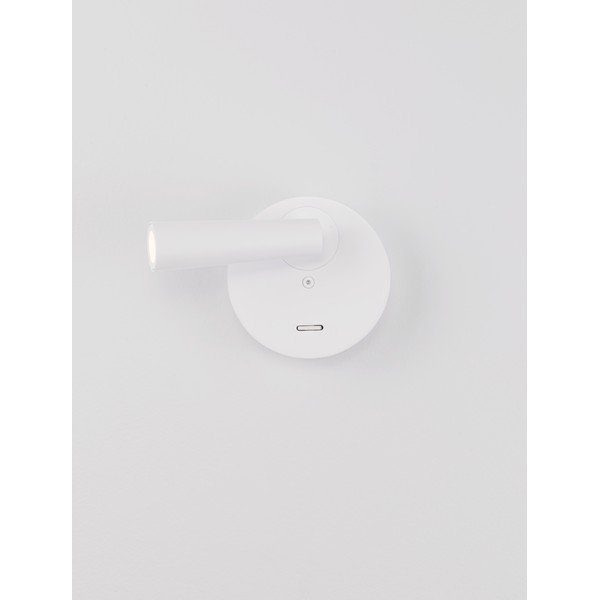 Aluminiowa lampa punktowa LED z elastyczną konstrukcją w matowym białym kolorze 7x10 cm Tico – Nova Luce-image-3