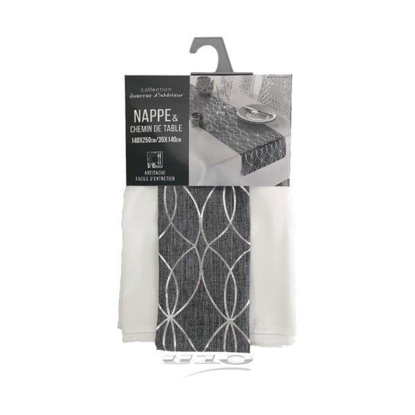 Zestaw obrusu i bieżnika 140x250 cm Elipsa – douceur d'intérieur-image-3