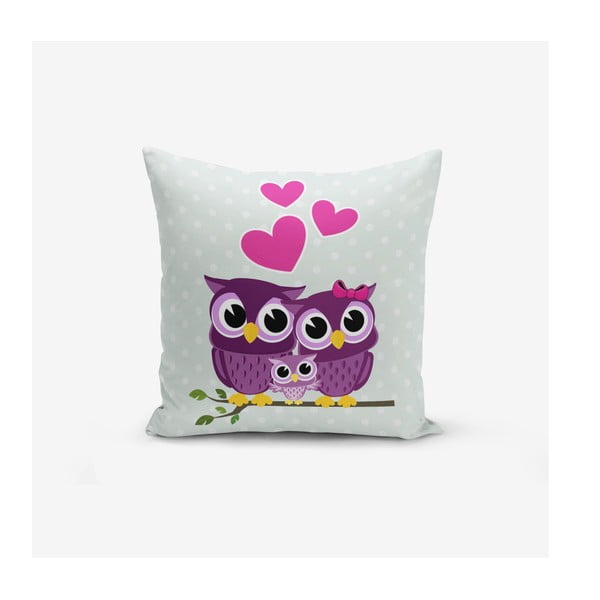 Dziecięca poszewka na poduszkę 43x43 cm Owls – Mila Home