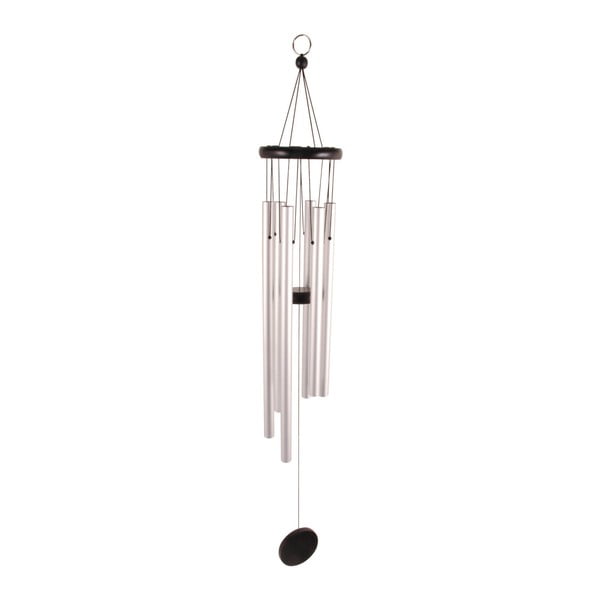 Dzwonki wietrzne w srebrnym kolorze Esschert Design, wys. 77 cm