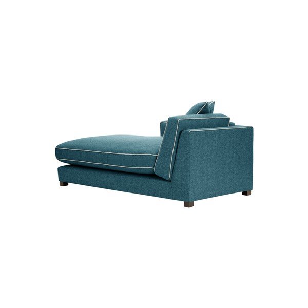 Turkusowy szezlong prawostronny z kremowym wykończeniem Rodier Organdi-image-3