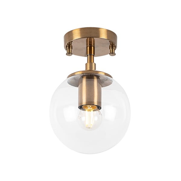 Lampa sufitowa w kolorze brązu ze szklanym kloszem ø 15 cm Atmaca – Opviq lights