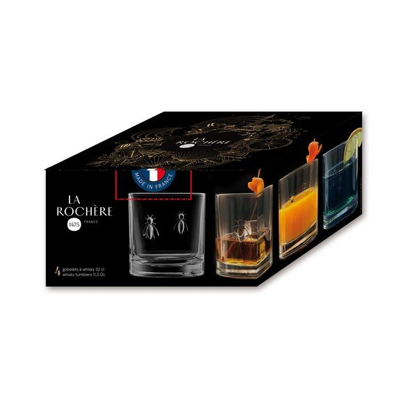 Szklanka do whiskey 320 ml Abeille – La Rochére-image-3