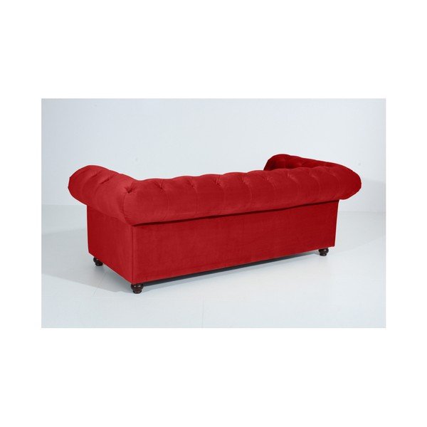 Czerwona sofa Max Winzer Orleans Velvet, 216 cm-image-3