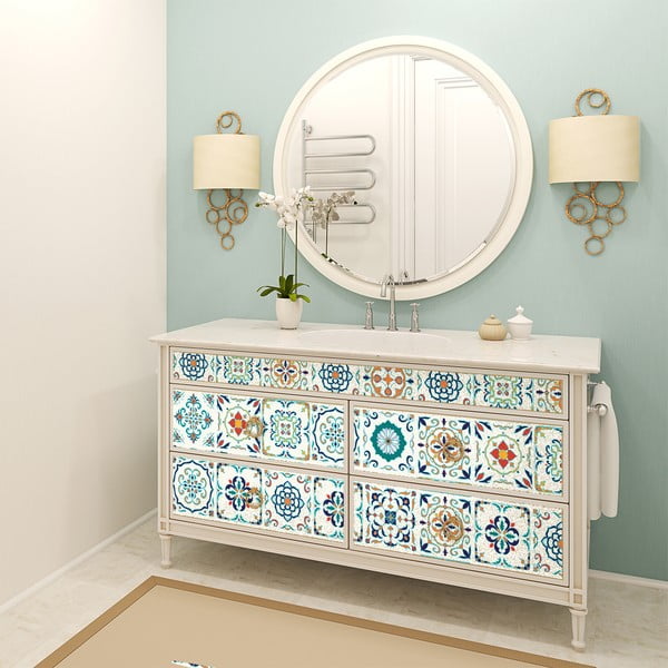 Komplet 60 naklejek na meble Ambiance Neo, 10x10 cm-image-1