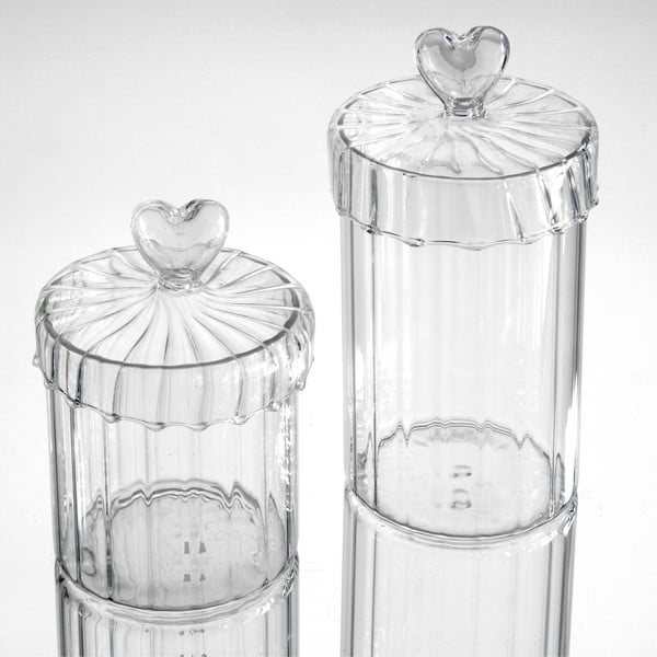 Komplet 2 pojemników Heart Jars