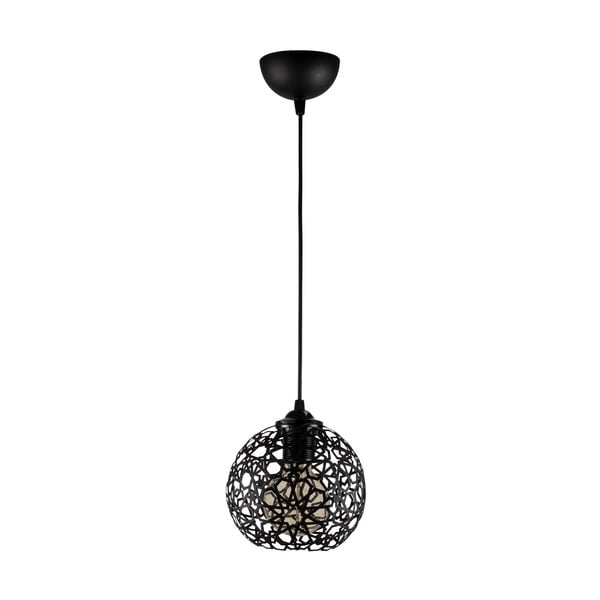 Czarna lampa wisząca z metalowym kloszem ø 17 cm Fellini – Opviq lights-image-2