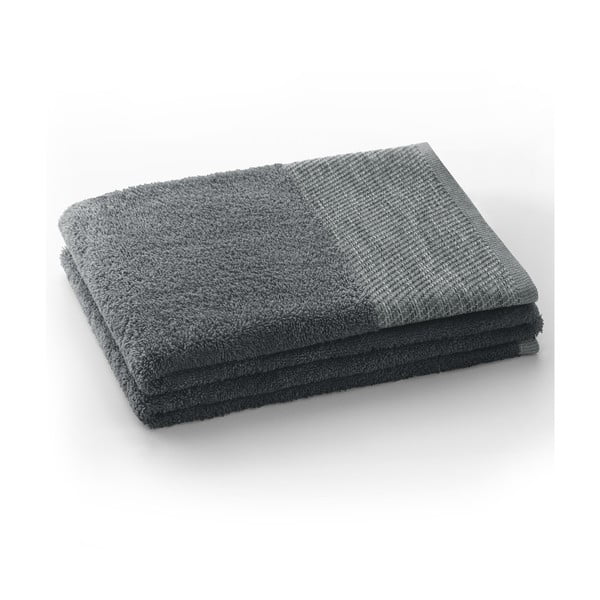 Ciemnoszary bawełniany ręcznik frotte 50x90 cm Aria – AmeliaHome