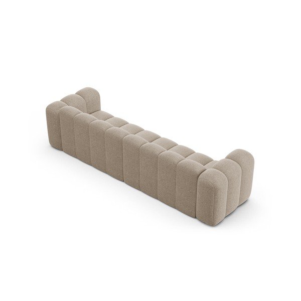 Beżowa sofa z tkaniny szenilowej 290 cm Lupine – Micadoni -image-2