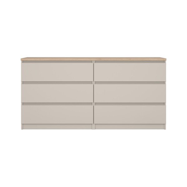 Kremowa komoda 154x76x50 cm Naia – Tvilum-image-3