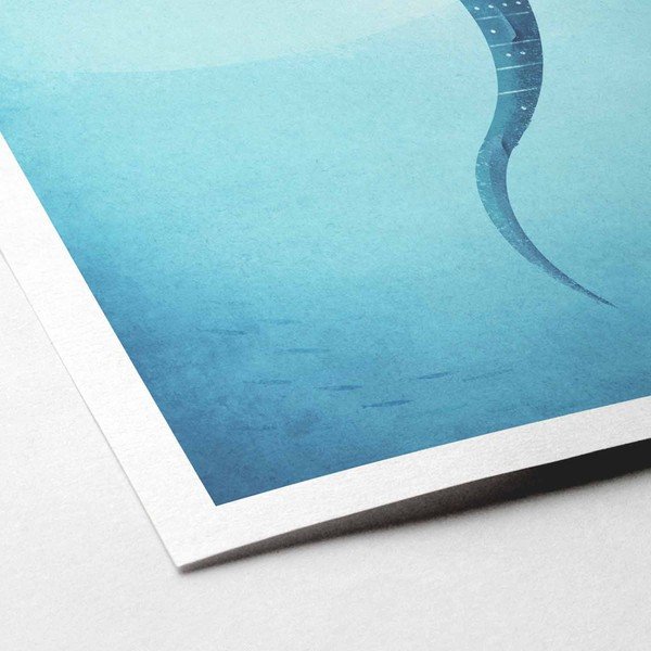Plakat Travelposter Whale Shark, A3-image-2