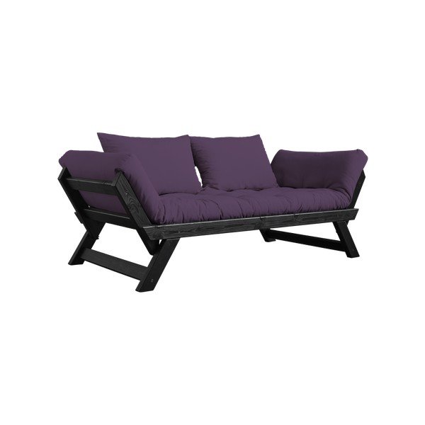 Sofa rozkładana Karup Bebop Black/Purple-image-3