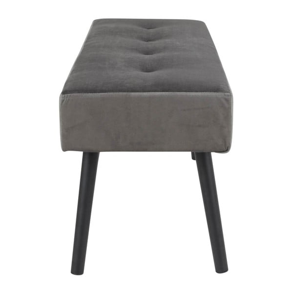 Szara aksamitna ławka Bonami Essentials Skiby-image-3