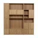 Regał modułowy w dekorze dębu 217x243 cm Modulair – vtwonen