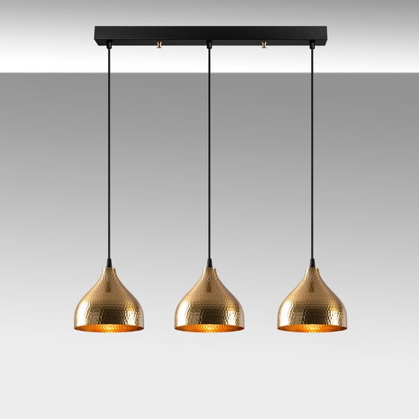 Lampa wisząca w kolorze złota z metalowym kloszem Tattoo – Opviq lights-image-4