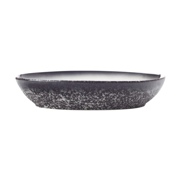 Biało-czarna ceramiczna owalna miska Maxwell & Williams Caviar, dł. 30 cm