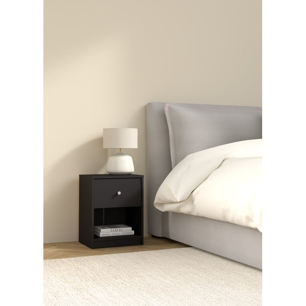 Czarna szafka nocna May – Tvilum-image-1
