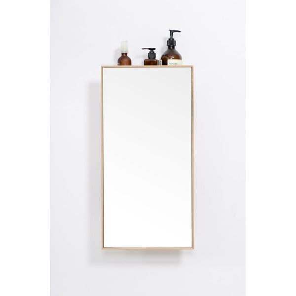 Lustro z półkami z drewna dębowego 31x61,5 cm Slimline – Wireworks-image-3