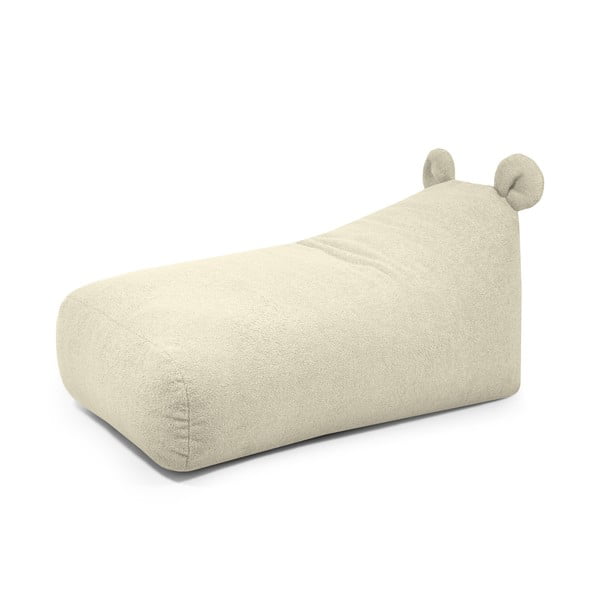 Kremowy dziecięcy worek do siedzenia z materiału bouclé Snug 130 Bear – SLOWDOWN