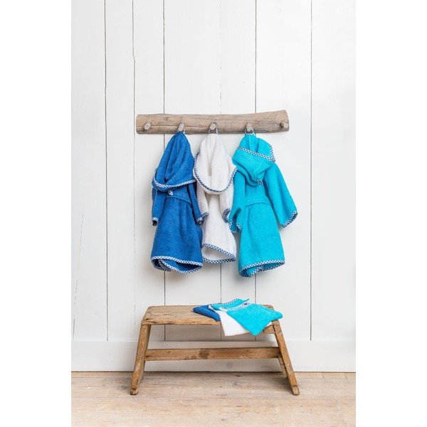 Biały dziecięcy szlafrok Tiseco Home Studio-image-2