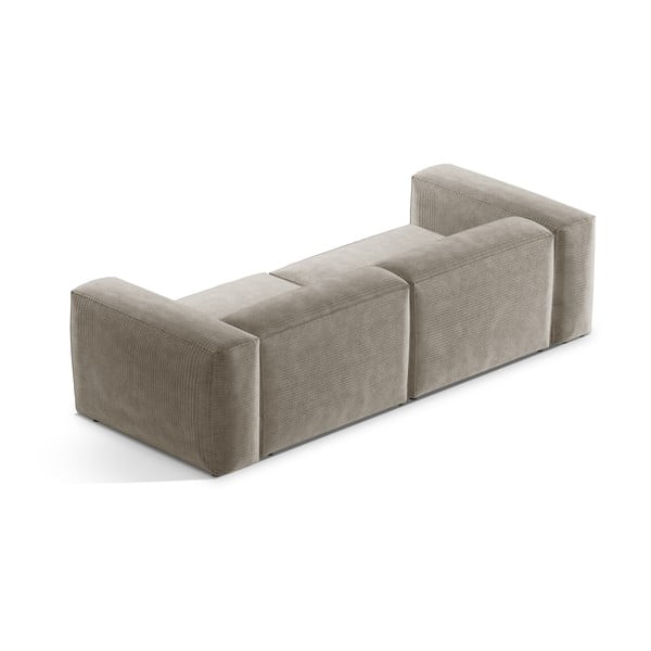 Beżowa sztruksowa sofa 264 cm Bergamo – Cosmopolitan Design-image-4