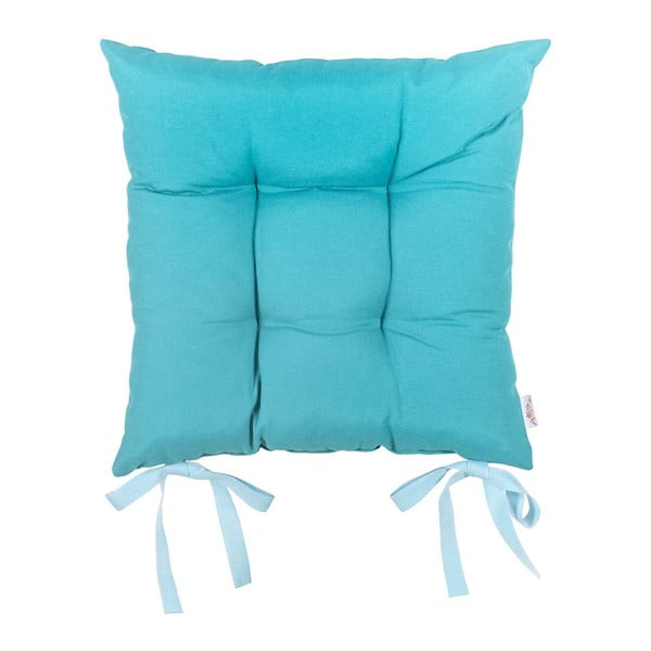 Niebieska poduszka na krzesło Apolena Ocean, 41x41 cm