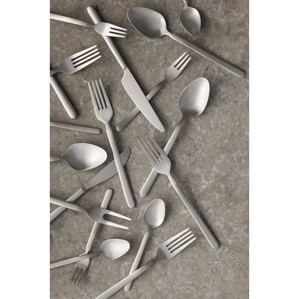 Widelczyki deserowe zestaw 4 szt. ze stali nierdzewnej w kolorze matowego srebra dla 4 osób Stella – Blomus-image-3