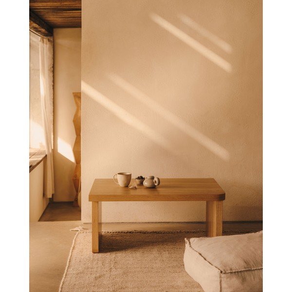 Stolik w dekorze dębu w naturalnym kolorze 89x62 cm Oaq – Kave Home-image-2