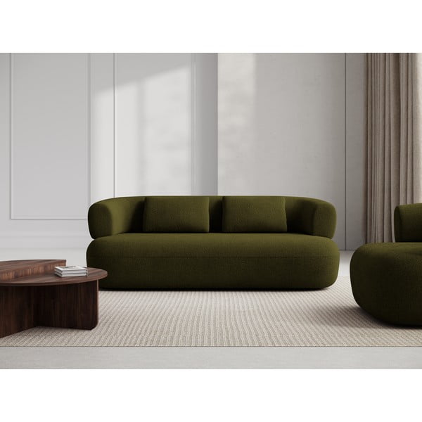 Zielona sofa z materiału bouclé 178 cm Jenny – Micadoni Home-image-1